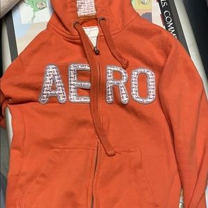 Aeropostal zip up hooded sweatshirt